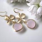Orchid And Pink Rose Cut Gl..