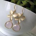 Orchid And Pink Rose Cut Gl..