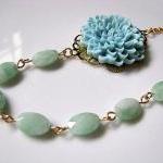 Pale Blue Chrysanthemum Flo..